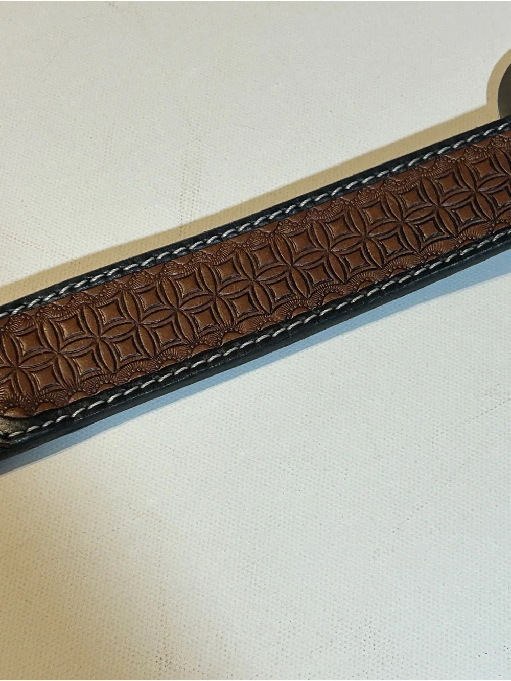 Shyanne Country Spirit Genuine Leather Sunflower Tooled Western Belt Size S